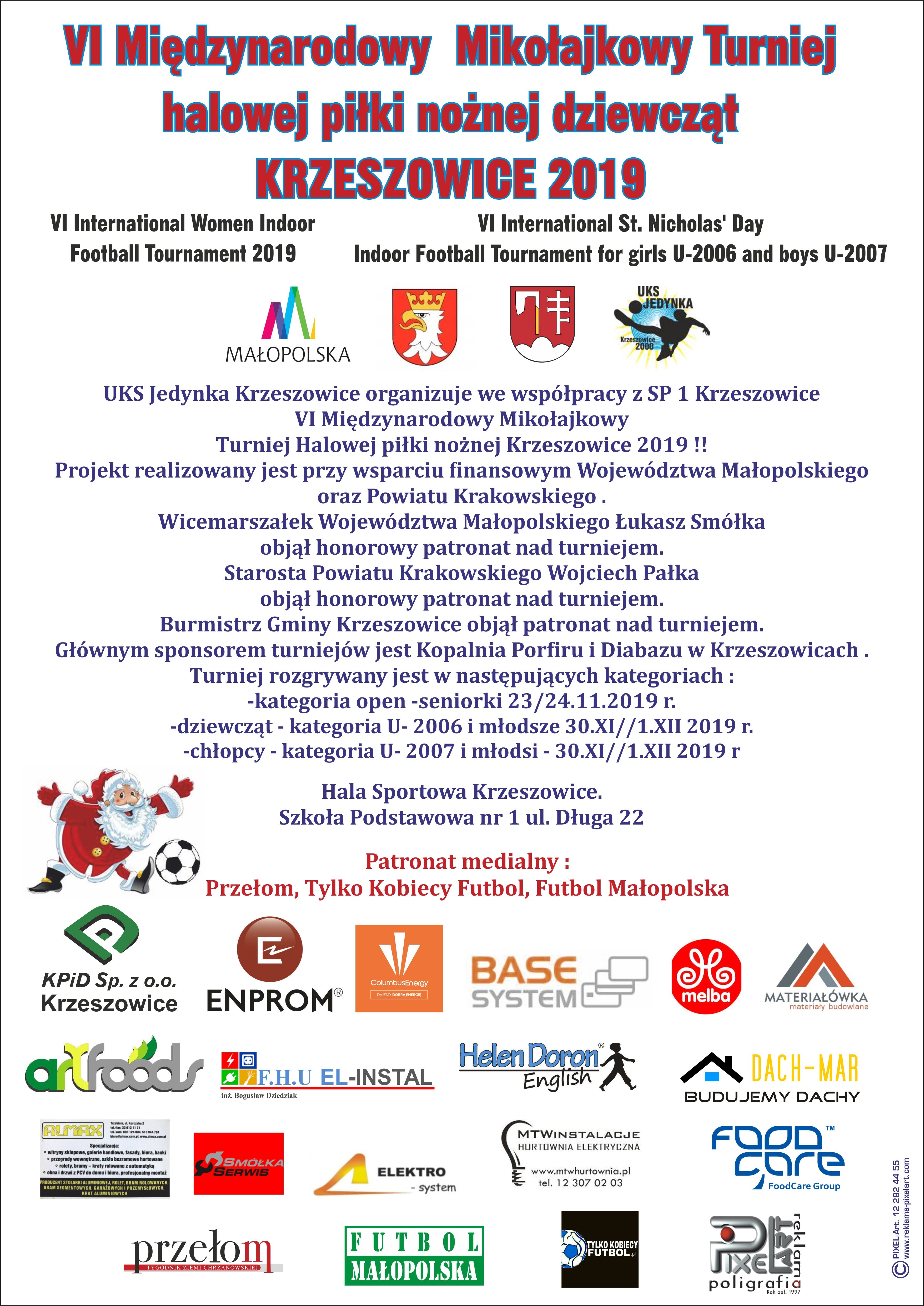 VI Międzynarodowy Mikołajkowy Turniej halowej piłki nożnej kobiet.