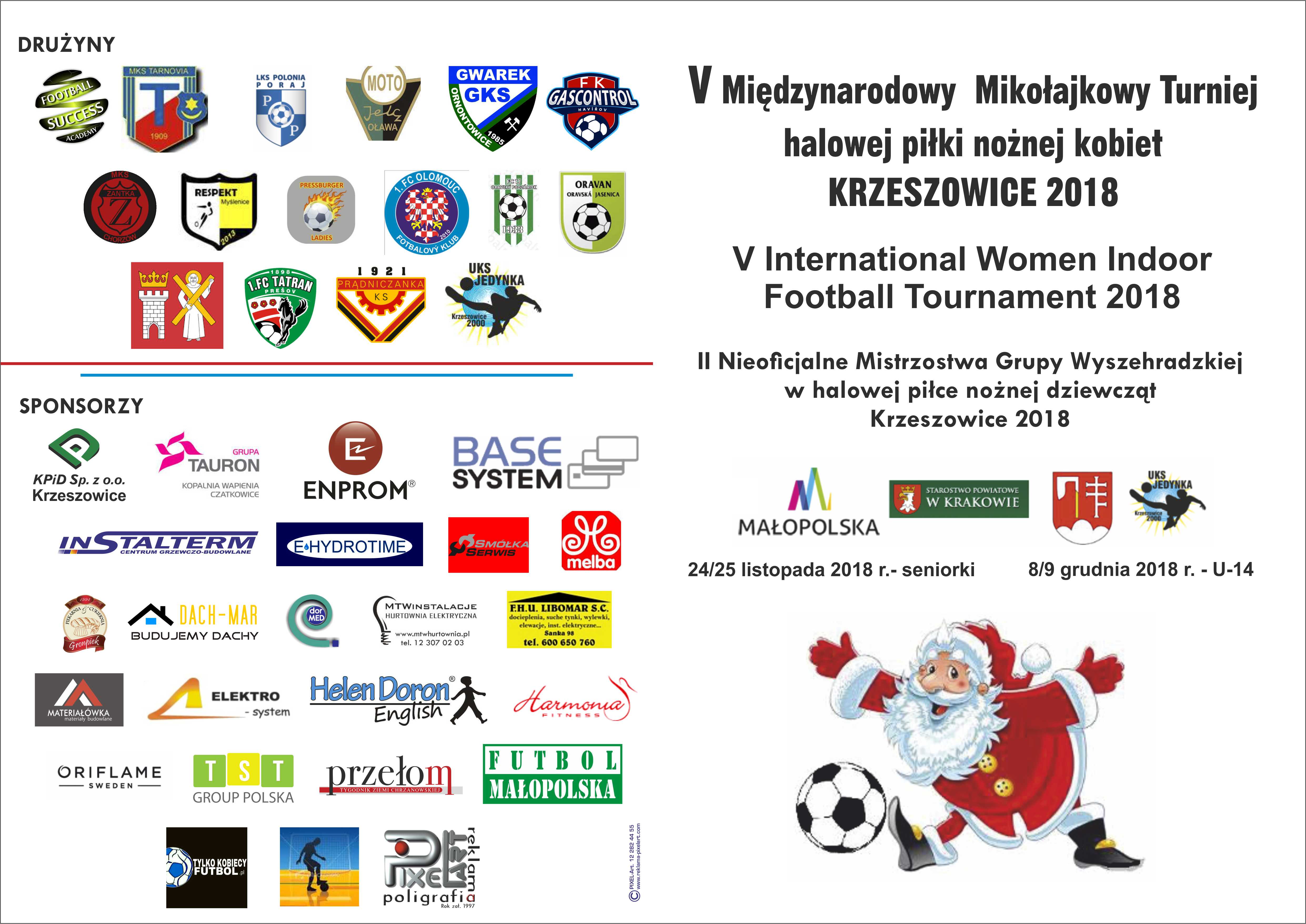 V Międzynarodowy Mikołajkowy Turniej halowej piłki nożnej w Krzeszowicach.